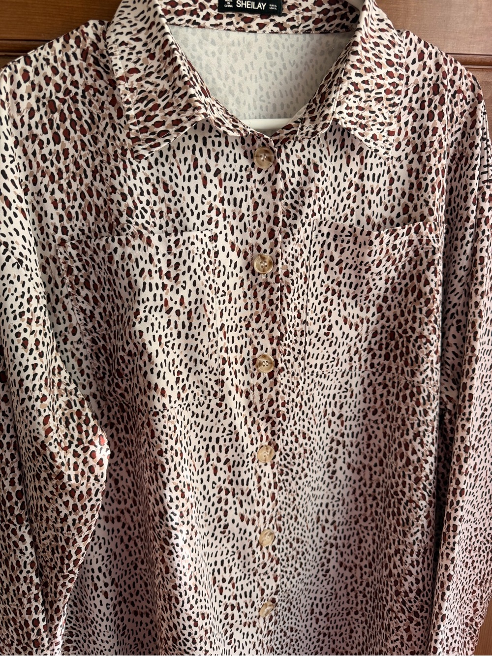 SHEILAY LEOPARD BUTTON DOWN TUNIC OR MINI DRESS 🐆 - Picture 3 of 4